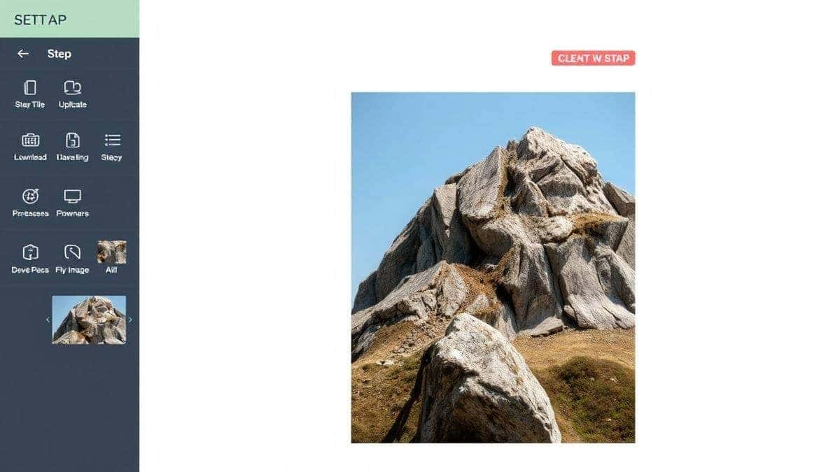 step by step interface showing image upload ai processing and download with transparent result clean modern design