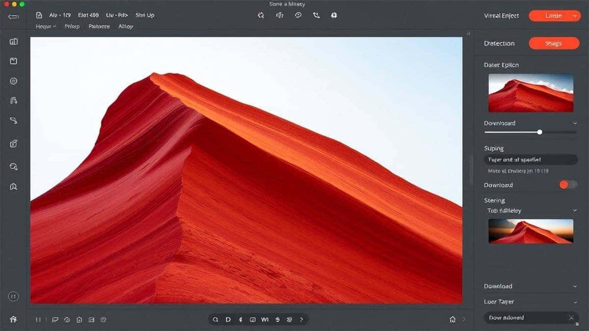 visual workflow of ai image editing tool showing upload detection processing and download steps on a modern minimalist user interface visual workflow of ai image editing tool showing upload detection processing and download steps on a modern minimalist user interface