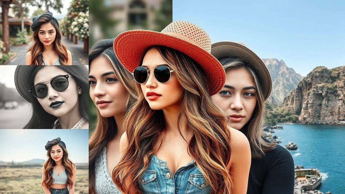 collage of successfully edited photos using ai skinny filter showing diverse subjects and styles professional quality results collage of successfully edited photos using ai skinny filter showing diverse subjects and styles professional quality results