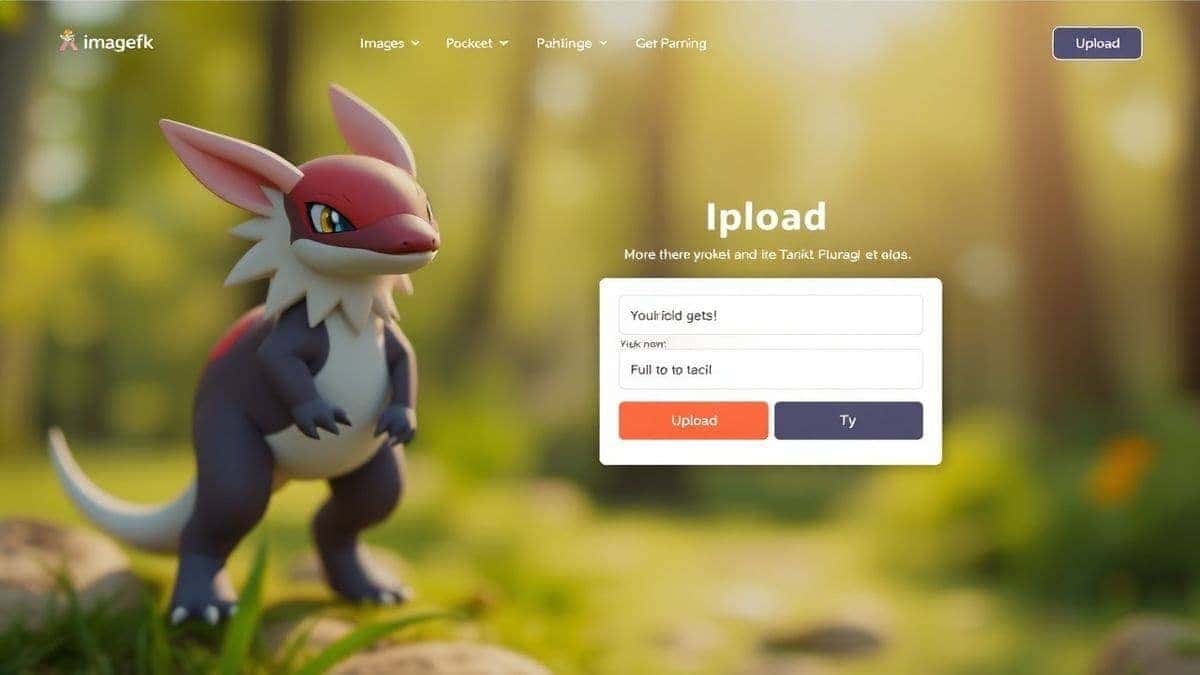 imagefk ai clone stamp tool upload interface showing drag and drop area and text prompt input for ai image generation online