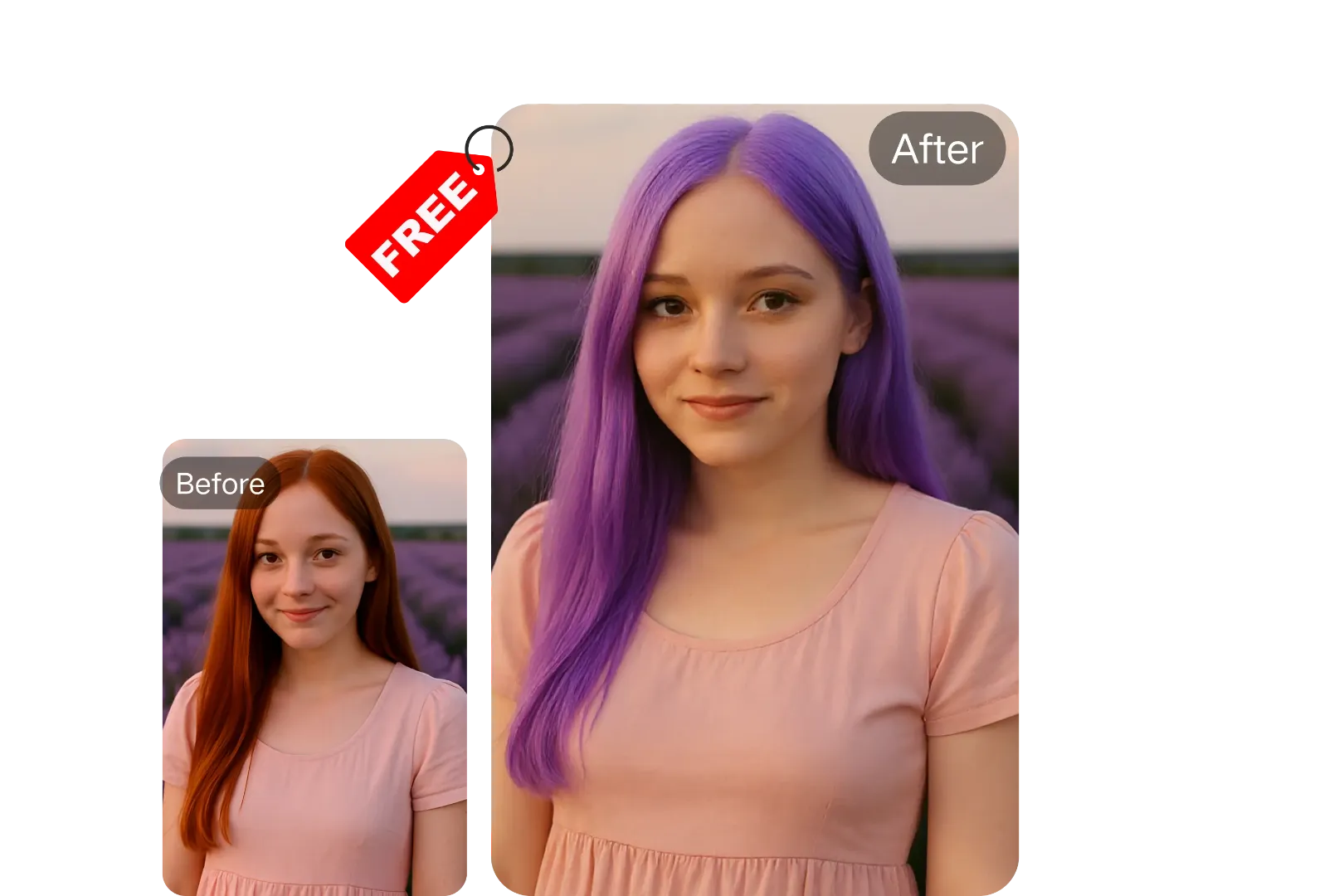 AI Hair Color Changer - ImageFk AI Tool
