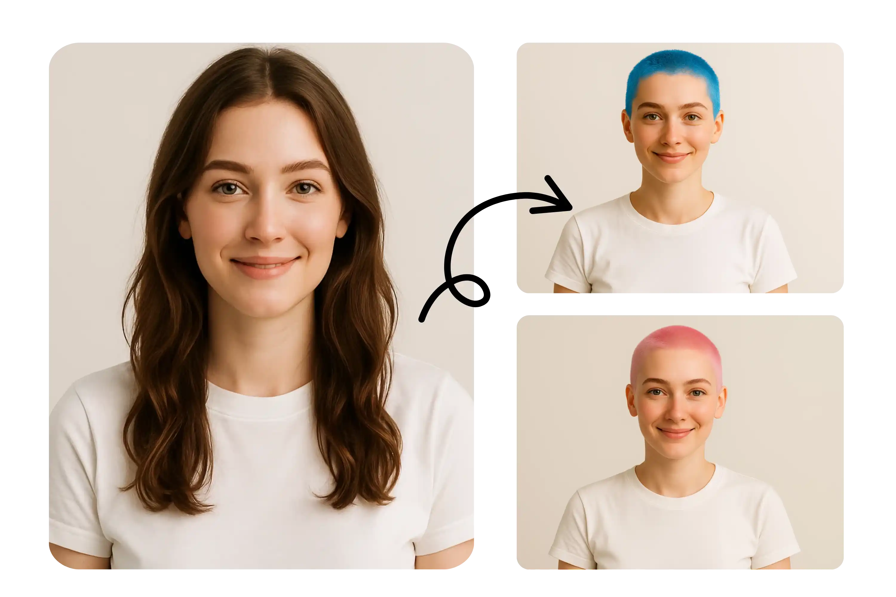 AI Buzz Cut Filter result image