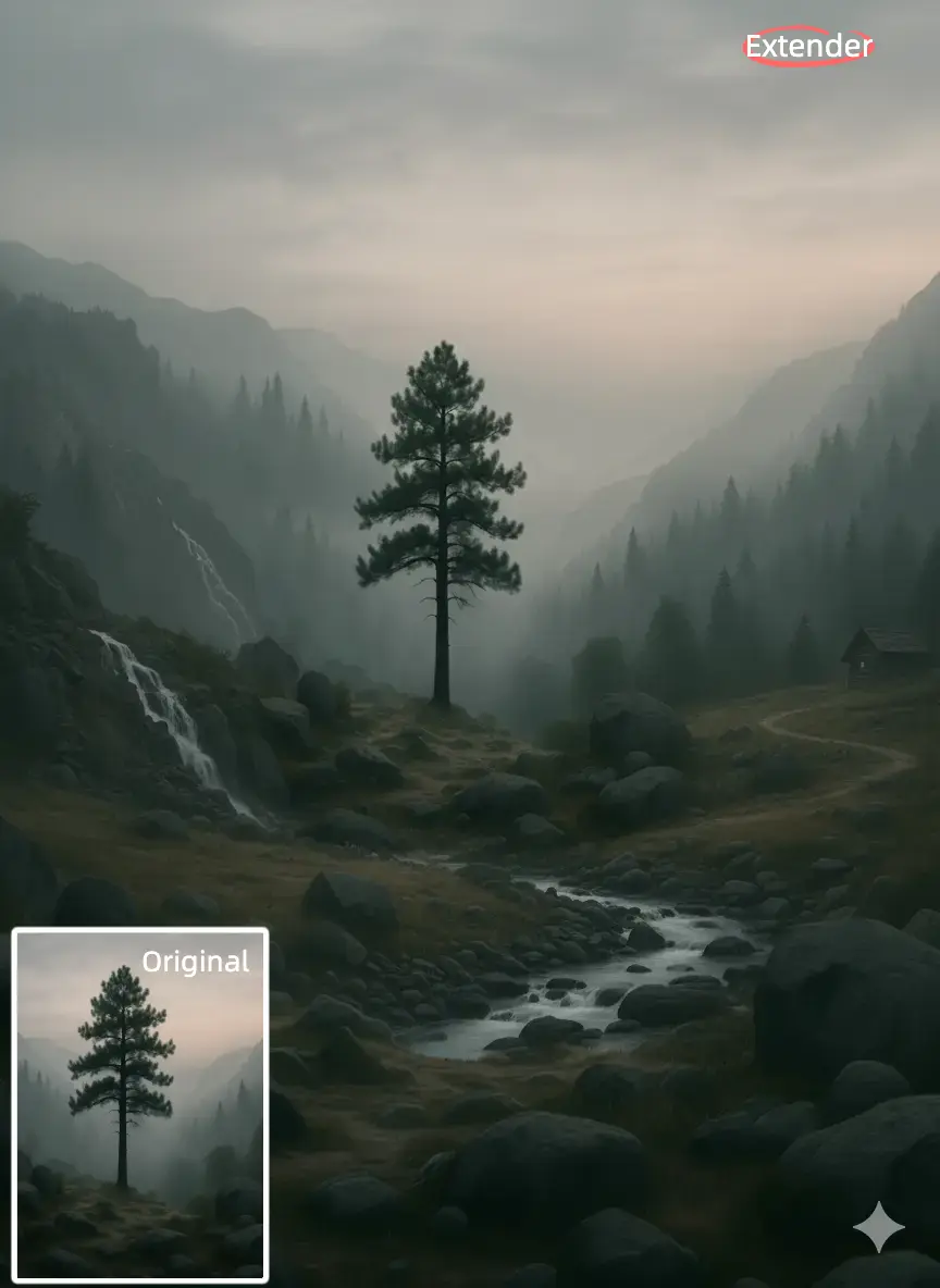 AI Image Extender result image