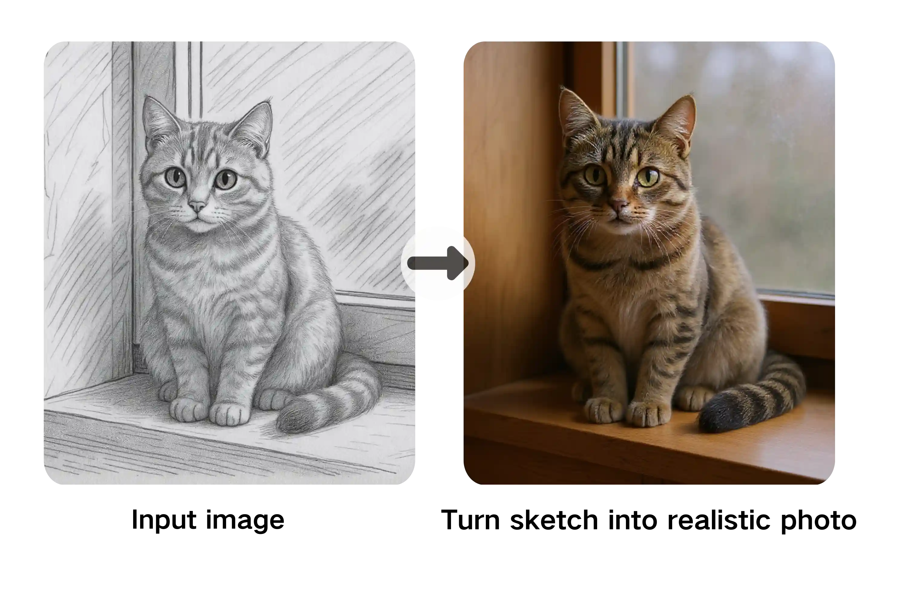 AI Sketch to Photo result image